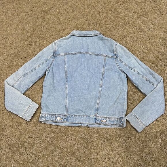 MNG Denim Women’s XS Washed Blue Jean Jacket - Picture 6 of 9
